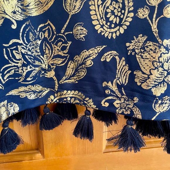 cabana life metalic foil print dress - Picture 3 of 7